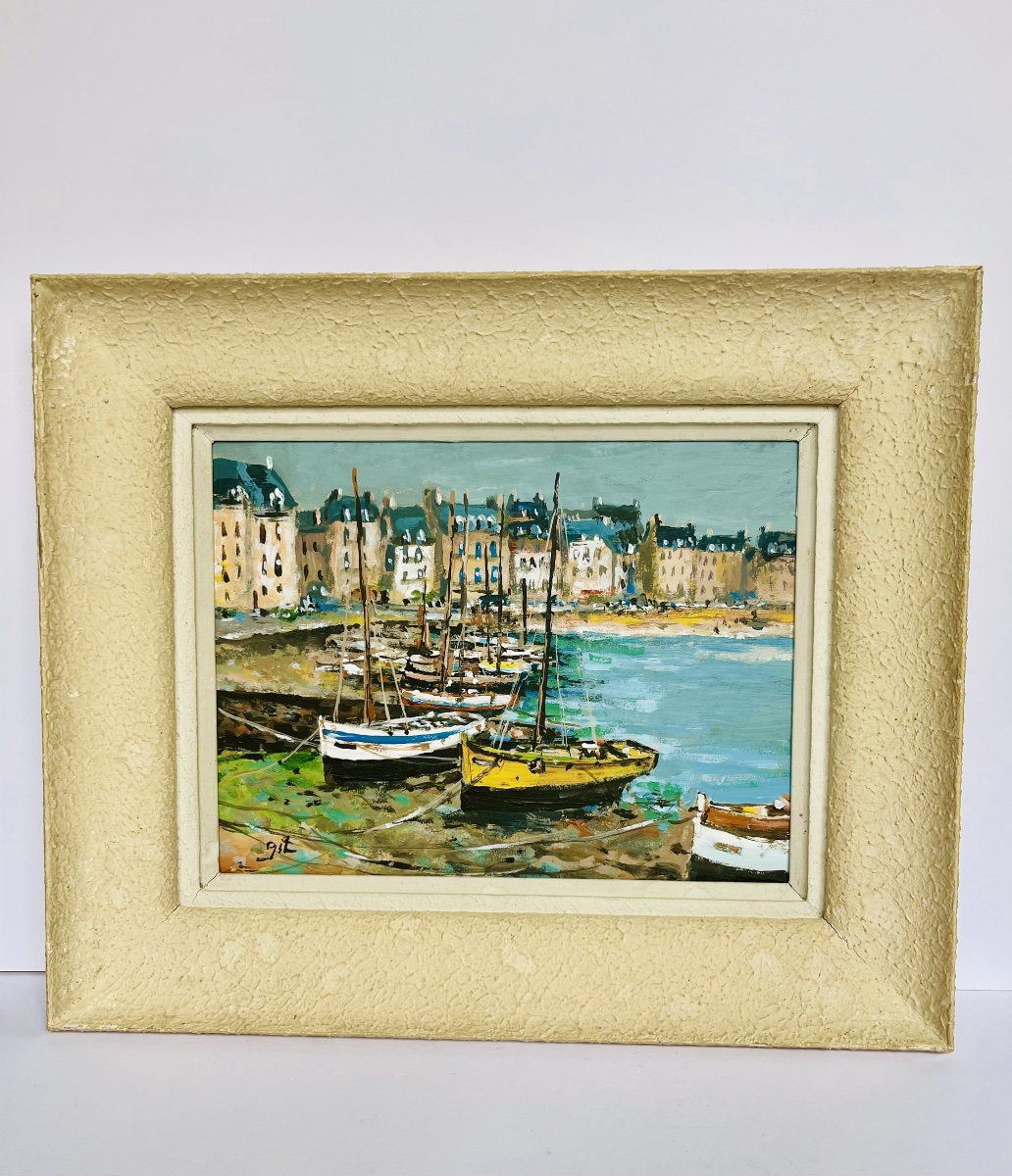 Painting - Port Of Brittany - Gil